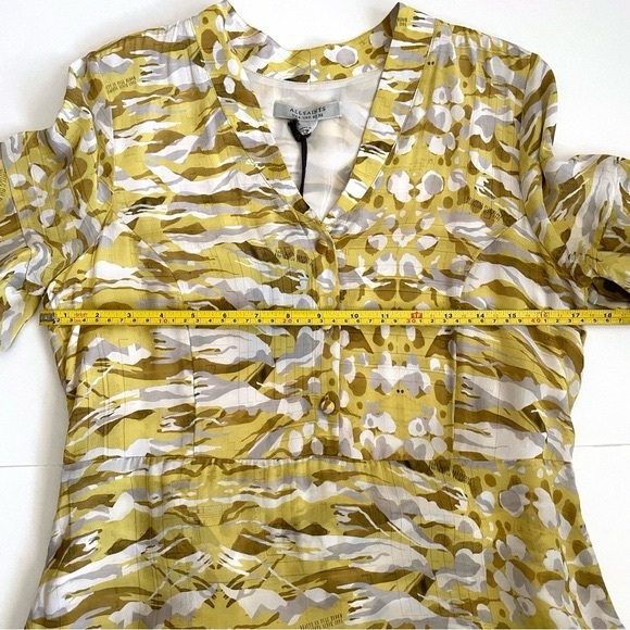 ALLSAINTS Frankie Oniyuri Dress Yellow NWT - Picture 9 of 11